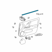 OEM 1997 Toyota Camry Belt Weatherstrip Diagram - 68172-33010
