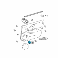 OEM Toyota Camry Window Switch Diagram - 84820-AA011