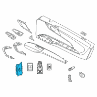 OEM 2016 BMW i8 Door Opening Button, Left Diagram - 61-31-9-312-671