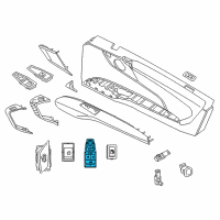 OEM BMW i8 Door Window Switch Left Diagram - 61-31-9-306-901