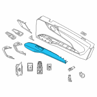 OEM 2019 BMW i8 Armrest, Leather Left Diagram - 51-41-7-367-991