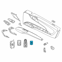 OEM 2016 BMW i3 Switch, Tank Release Diagram - 61-31-9-323-414