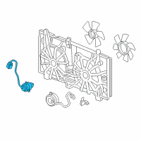 OEM 2004 Honda Accord Motor, Cooling Fan Diagram - 19030-RAA-A02