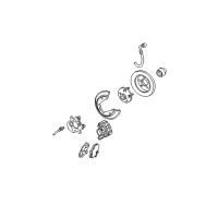 OEM 2000 Mercury Sable Wheel Stud Diagram - F8DZ-1107-AA