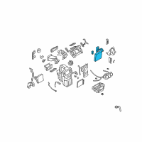 OEM Nissan EVAPORATOR Assembly Front Diagram - 27280-ZN90A