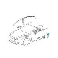 OEM Toyota Solara Side Sensor Diagram - 89833-06020