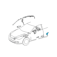 OEM 2006 Toyota Solara Side Sensor Diagram - 89833-06020