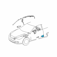OEM Toyota Solara Side Sensor Diagram - 89830-06020
