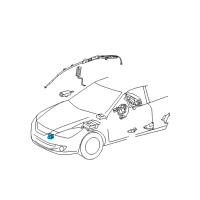 OEM 2004 Toyota Solara Front Sensor Diagram - 89173-09220