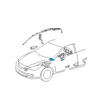 OEM Toyota Yaris Occupant Module Diagram - 89952-35020