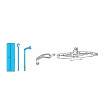 OEM 2018 Nissan Rogue Tool Set Diagram - 99501-9TA0A