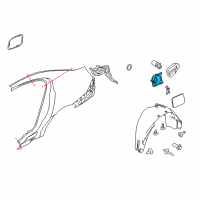 OEM 2015 Lincoln MKS Filler Pocket Diagram - 9A5Z-9A212-A