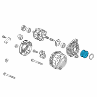 OEM 2022 Honda Accord Pulley, Decoupler Diagram - 31141-6B2-305