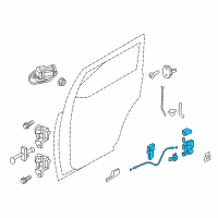 OEM 2012 Ford Expedition Latch Assembly Diagram - 9L1Z-78264A00-A