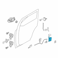 OEM 2011 Lincoln Navigator Latch Diagram - 8L3Z-1626412-E