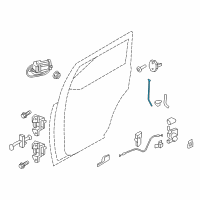 OEM 2011 Lincoln Navigator Handle Rod Diagram - 2L1Z-7826461-AAD