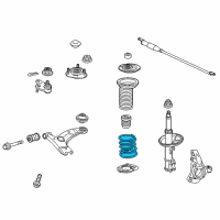 OEM Lexus Spring, Coil, Front Diagram - 48131-76030