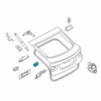 OEM 2019 BMW 330i GT xDrive Trunk Lock Actuator Motor Rear Diagram - 51-24-7-397-630