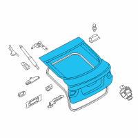 OEM BMW Trunk Lid Diagram - 41-00-7-424-458