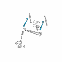 OEM 2000 Ford E-250 Econoline Wiper Arm Diagram - 7C2Z-17526-A