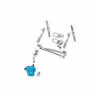 OEM Ford E-150 Econoline Club Wagon Washer Reservoir Diagram - F2UZ17618A