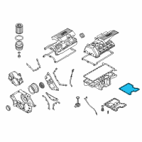 OEM 2004 BMW X5 Oil Pan Gasket Diagram - 11-13-7-539-582