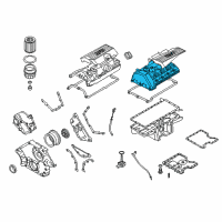 OEM BMW 750Li Cylinder Head Cover Diagram - 11-12-7-522-159