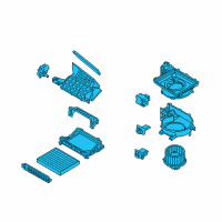 OEM 2020 Hyundai Accent Blower Unit Diagram - 97207-H9200