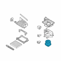 OEM 2019 Hyundai Accent Motor & Fan Assembly-A/C Blower Diagram - 97113-H9100