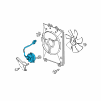 OEM 2013 Honda Pilot Motor, Cooling Fan Diagram - 38616-RN0-A71