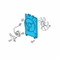 OEM 2015 Honda Pilot Sub Shroud Assembly Diagram - 38615-RN0-A01