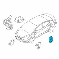 OEM Kia Forte Koup Side Srs Crash Impact Sensor Diagram - 959200U000