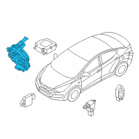 OEM Clock Spring Contact Assembly Diagram - 934901W120