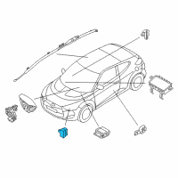 OEM 2013 Hyundai Accent Sensor Assembly-Front Impact Diagram - 95930-1R000