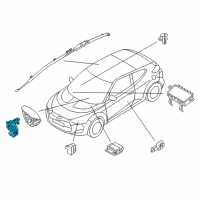 OEM Hyundai Veloster Clock Spring Contact Assembly Diagram - 93490-3V110