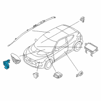 OEM Hyundai Clock Spring Contact Assembly Diagram - 93490-3V110