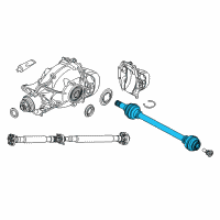 OEM 2018 BMW X3 Rear Left Cv Axle Assembly Diagram - 33-20-7-953-549