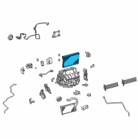 OEM 2018 Lexus LC500h EVAPORATOR Sub-Assembly Diagram - 88501-11030