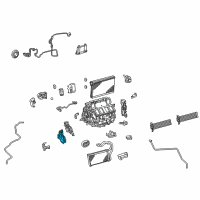 OEM 2018 Lexus LC500h Air Conditioner Radiator Damper Servo Sub Assembly, No.2 Diagram - 87106-11010