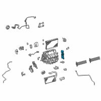 OEM 2020 Lexus LC500h Air Conditioner Radiator Damper Servo Sub Assembly, No.4 Diagram - 87106-11020