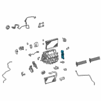 OEM 2021 Lexus LC500 Air Conditioner Radiator Damper Servo Sub Assembly, No.4 Diagram - 87106-11020