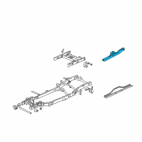 OEM 2001 Chevrolet Silverado 2500 HD Transmission Crossmember Diagram - 15057775