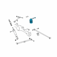 OEM 2006 Lexus GX470 Cylinder Assy, Pneumatic, Rear RH Diagram - 48080-35011