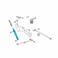 OEM Lexus GX470 ABSORBER Set, Shock Diagram - 48530-69485