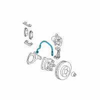 OEM 2008 Buick LaCrosse Hose Asm-Front Brake Diagram - 25775266