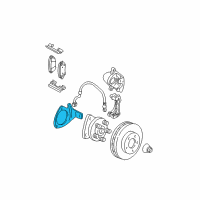 OEM 2008 Buick LaCrosse Brake Caliper Bracket Diagram - 25839141