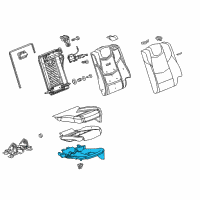 OEM 2014 Cadillac ELR Seat Cushion Pad Diagram - 22979467