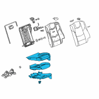 OEM 2014 Cadillac ELR Cushion Assembly Diagram - 22935207