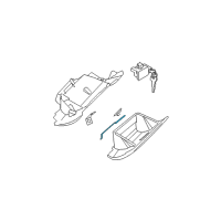 OEM 2004 Nissan Maxima Lock Assy-Glove Box Lid Diagram - 68630-7Y002