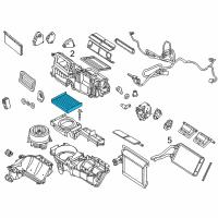 OEM Lincoln MKZ Cabin Air Filter Diagram - AE5Z-19N619-A